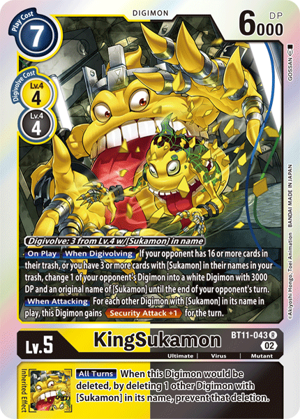 BT11-043 KingSukamon Single