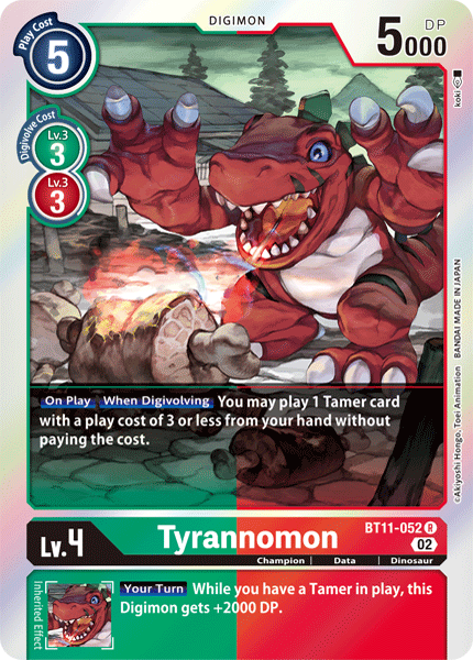 BT11-052 Tyrannomon Single