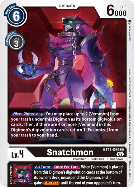 BT11-065 Snatchmon Single