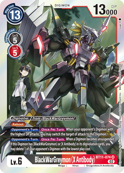 BT11-074 BlackWarGreymon (X Antibody) Single