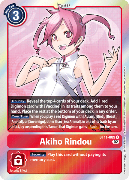 BT11-089 Akiho Rindou Single