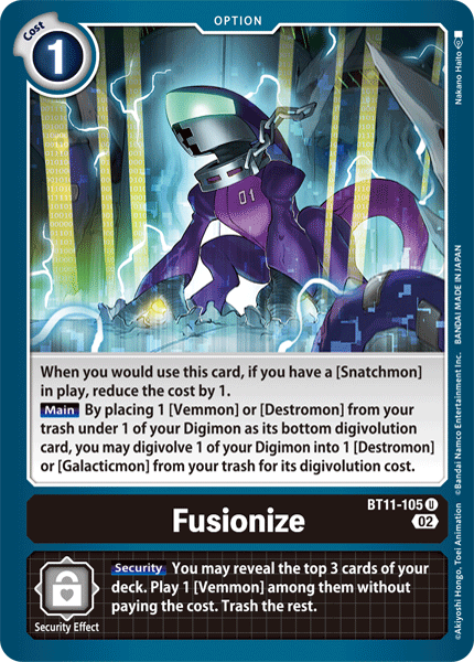 BT11-105 Fusionize Single