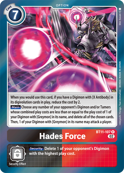 BT11-107 Hades Force Single