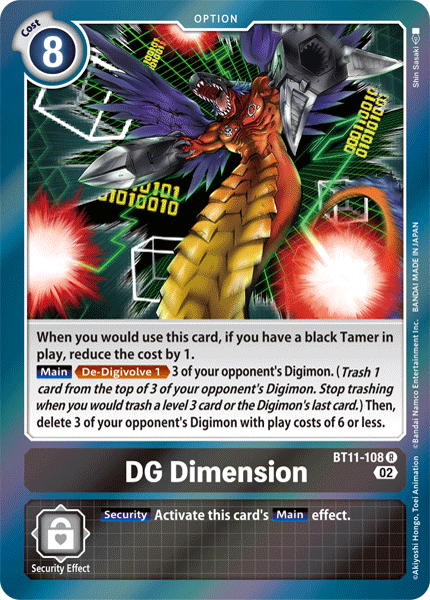 BT11-108 DG Dimension Single