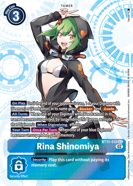 BT11-112 Rina Shinomiya Single