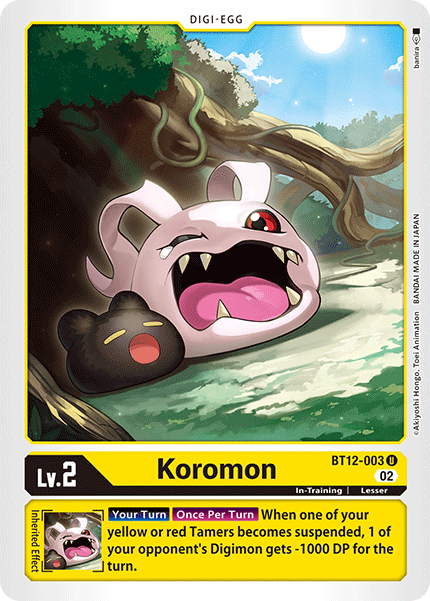 BT12-003 Koromon Single