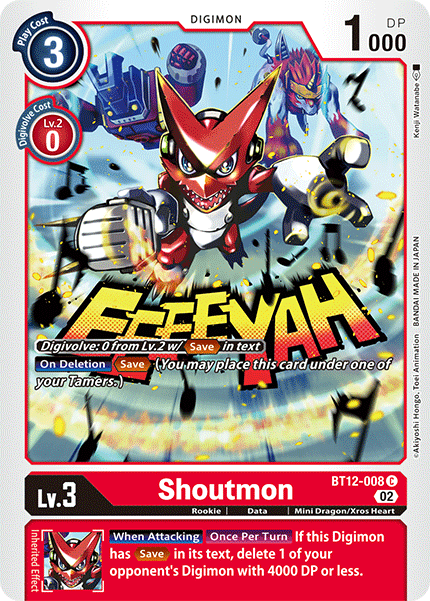 BT12-008 Shoutmon Single