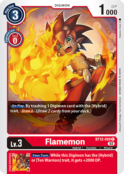 BT12-009 Flamemon Single