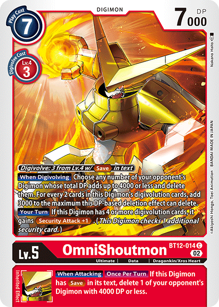 BT12-014 OmniShoutmon Single