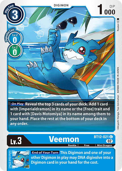 BT12-021 Veemon Single