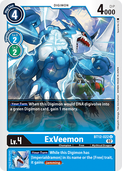 BT12-022 ExVeemon Single