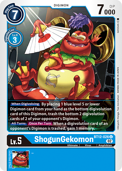 BT12-026 ShogunGekomon Single