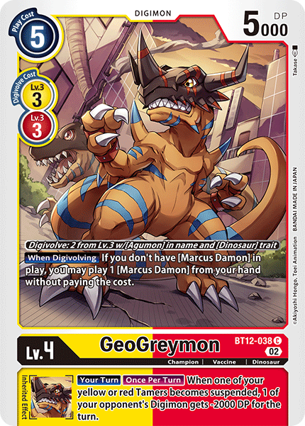 BT12-038 GeoGreymon Single