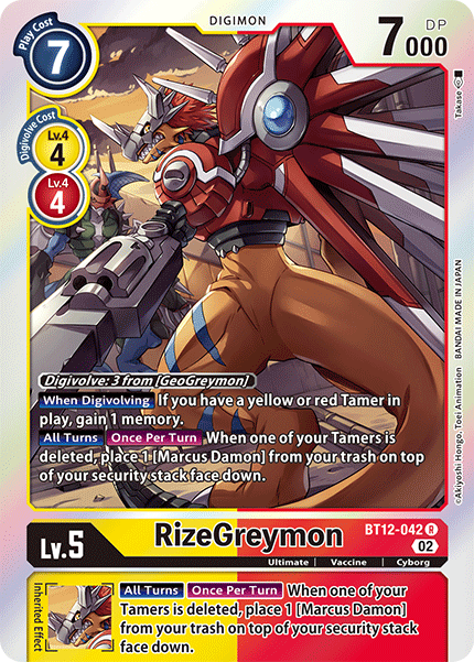 BT12-042 RizeGreymon Single