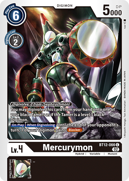 BT12-066 Mercurymon Single