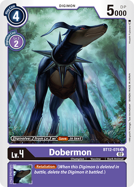 BT12-076 Dobermon Single