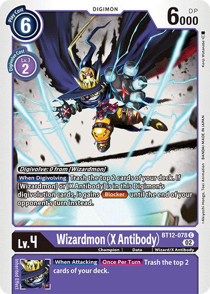 BT12-078 Wizardmon (X Antibody) Single