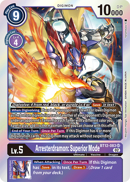 BT12-083 Arresterdramon: Superior Mode Single