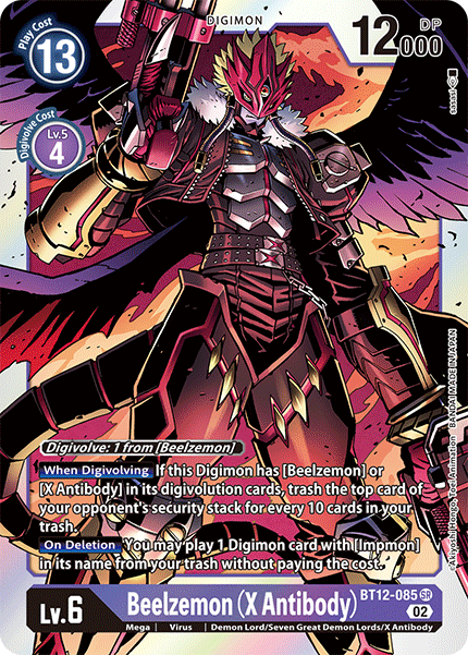 BT12-085 Beelzemon (X Antibody) Single