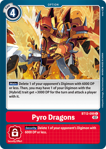 BT12-099 Pyro Dragons Single