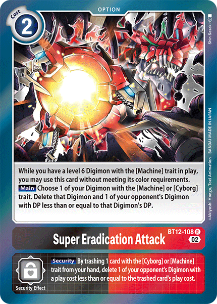 BT12-108 Super Eradication Attack Single