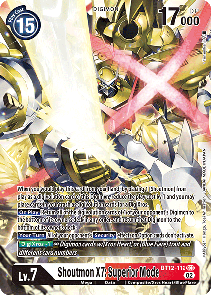 BT12-112 Shoutmon X7: Superior Mode Single