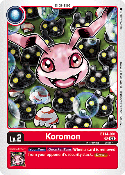 BT14-001 Koromon Single