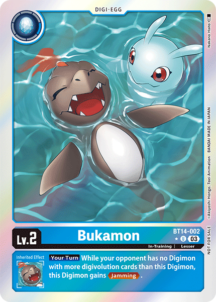 BT14-002 Bukamon Blast Ace Box Promotion Pack Single