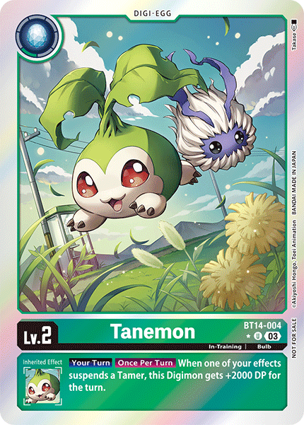 BT14-004 Tanemon Blast Ace Box Promotion Pack Single