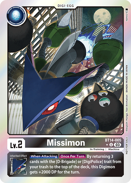 BT14-005 Missimon Blast Ace Box Promotion Pack Single