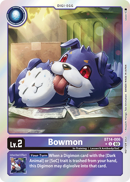 BT14-006 Bowmon Blast Ace Box Promotion Pack Single