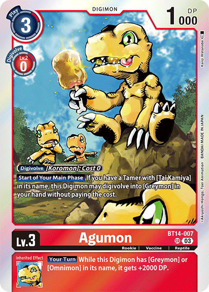 BT14-007 Agumon Single