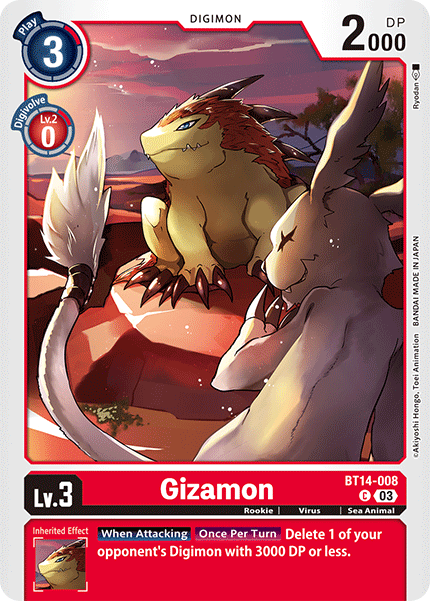 BT14-008 Gizamon Single