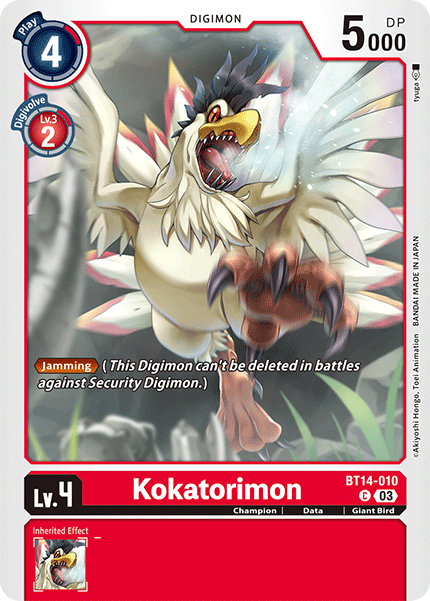 BT14-010 Kokatorimon Single