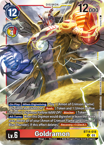 BT14-018 Goldramon Single