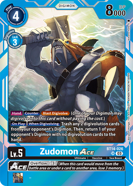 BT14-026 Zudomon Ace Single