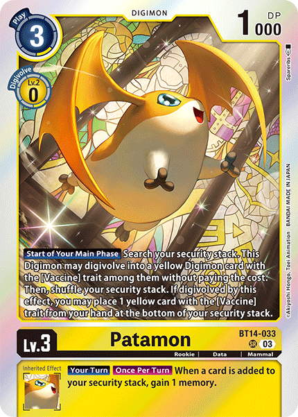 BT14-033 Patamon Single