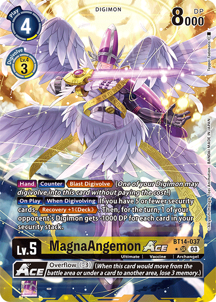 BT14-037 MagnaAngemon Ace Alternate Art Single