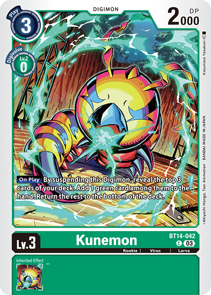 BT14-042 Kunemon Single