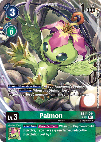 BT14-044 Palmon Alternate Art Single