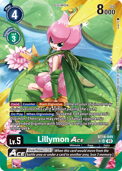 BT14-049 Lillymon Ace Alternate Art Single