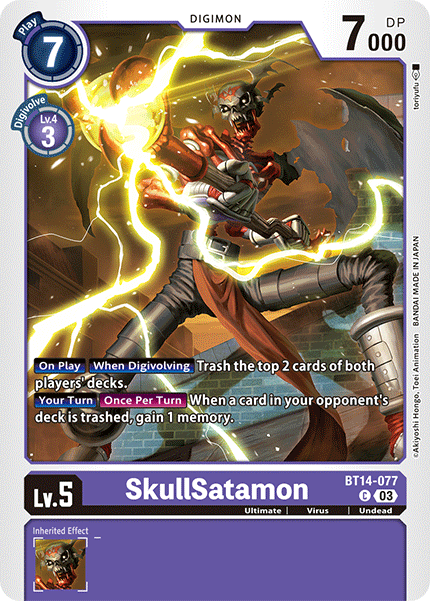 BT14-077 SkullSatamon Single