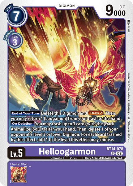 BT14-078 Helloogarmon Single