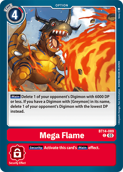 BT14-089 Mega Flame Single