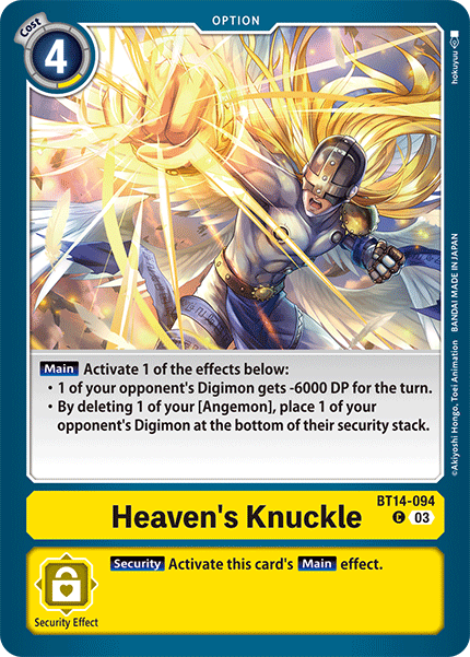 BT14-094 Heaven's Knuckle Single