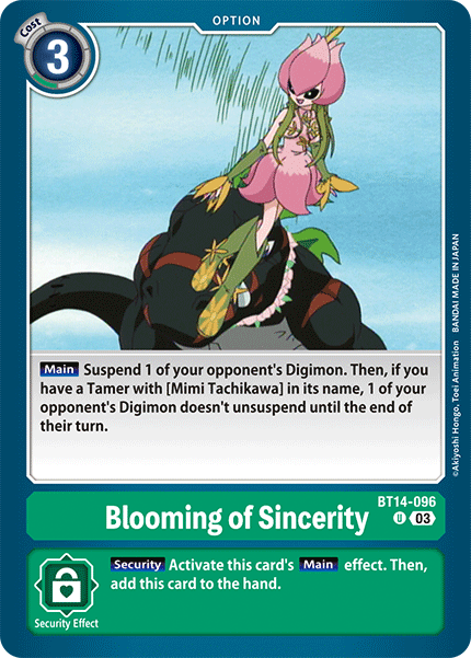 BT14-096 Blooming of Sincerity Single