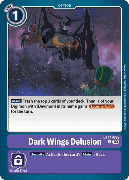 BT14-099 Dark Wings Delusion Single