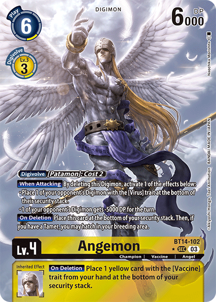 BT14-102 Angemon Alternate Art Single