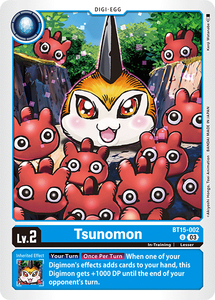 BT15-002 Tsunomon Single