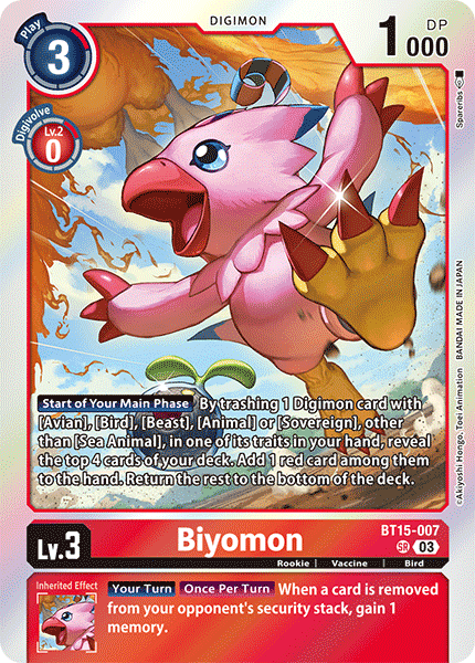 BT15-007 Biyomon Single